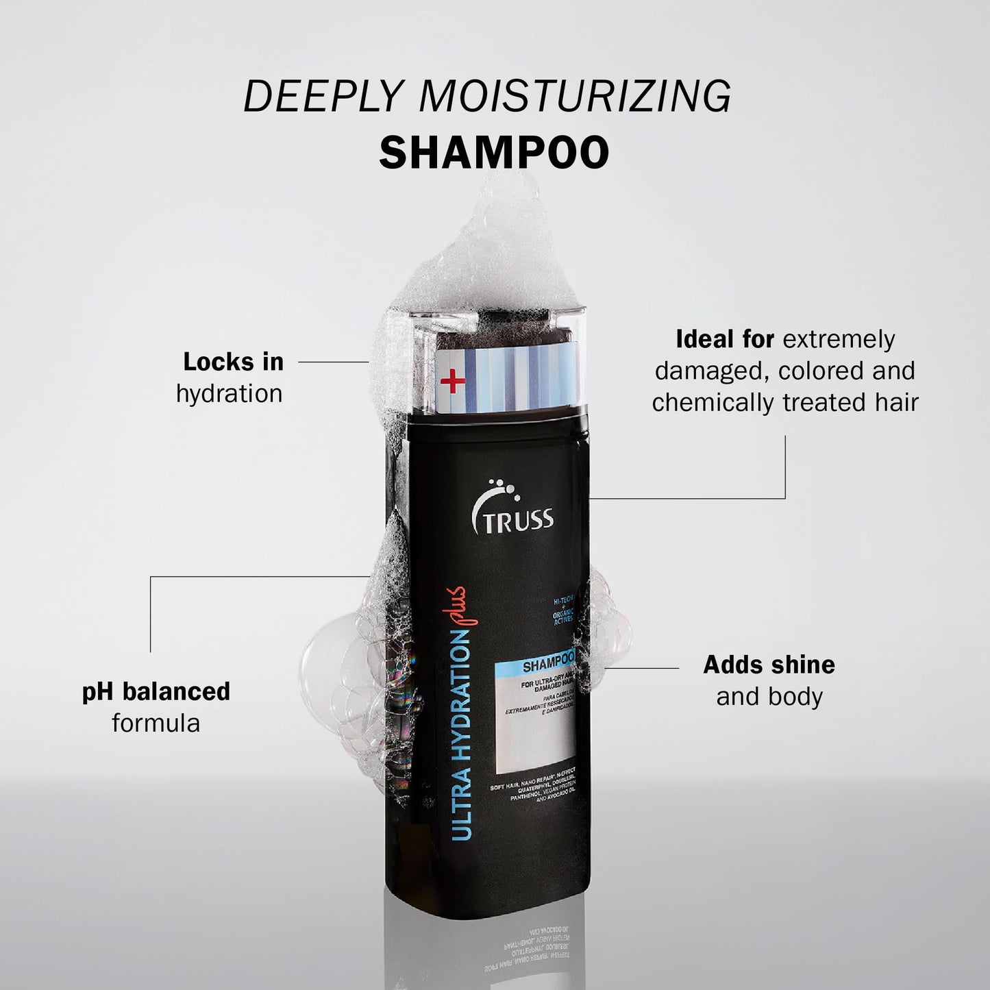 TRUSS Ultra Hydration PLUS Shampoo For Color and Chemical Treated Hair 10.14 OZ