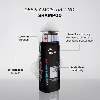 TRUSS Ultra Hydration PLUS Shampoo For Color and Chemical Treated Hair 10.14 OZ