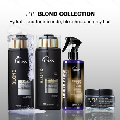 TRUSS Purple Hair Spray & Blonde Toner Deluxe Prime Champagne Blonde 8.79 OZ