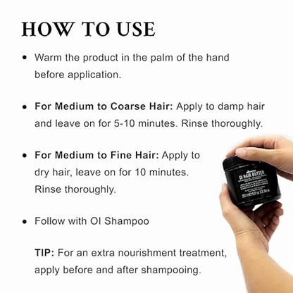 Davines OI Hair Butter, Deeply Nourishing Antioxidant Mask, 8.45 Fl Oz