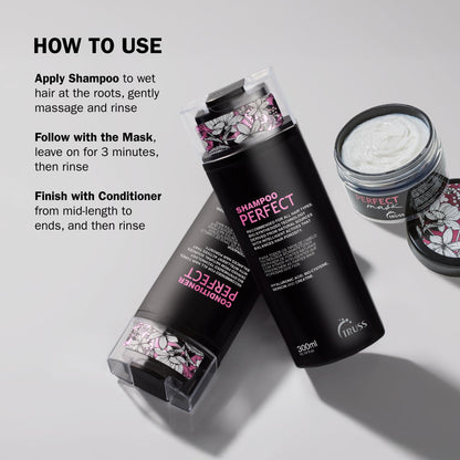 TRUSS Perfect Hair Mask with Collagen, Keratin & Hyaluronic Acid 6.35 OZ