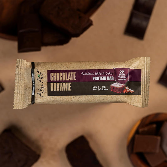 Abu Auf Chocolate Brownie Protein Bar, Gluten-Free, 22g Protein, On-the-Go Snack, Post-Workout Treat, 70 gm
