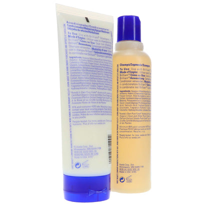 Aveda Brilliant Shampoo 8.5 oz & Conditioner 6.7 oz Duo Set