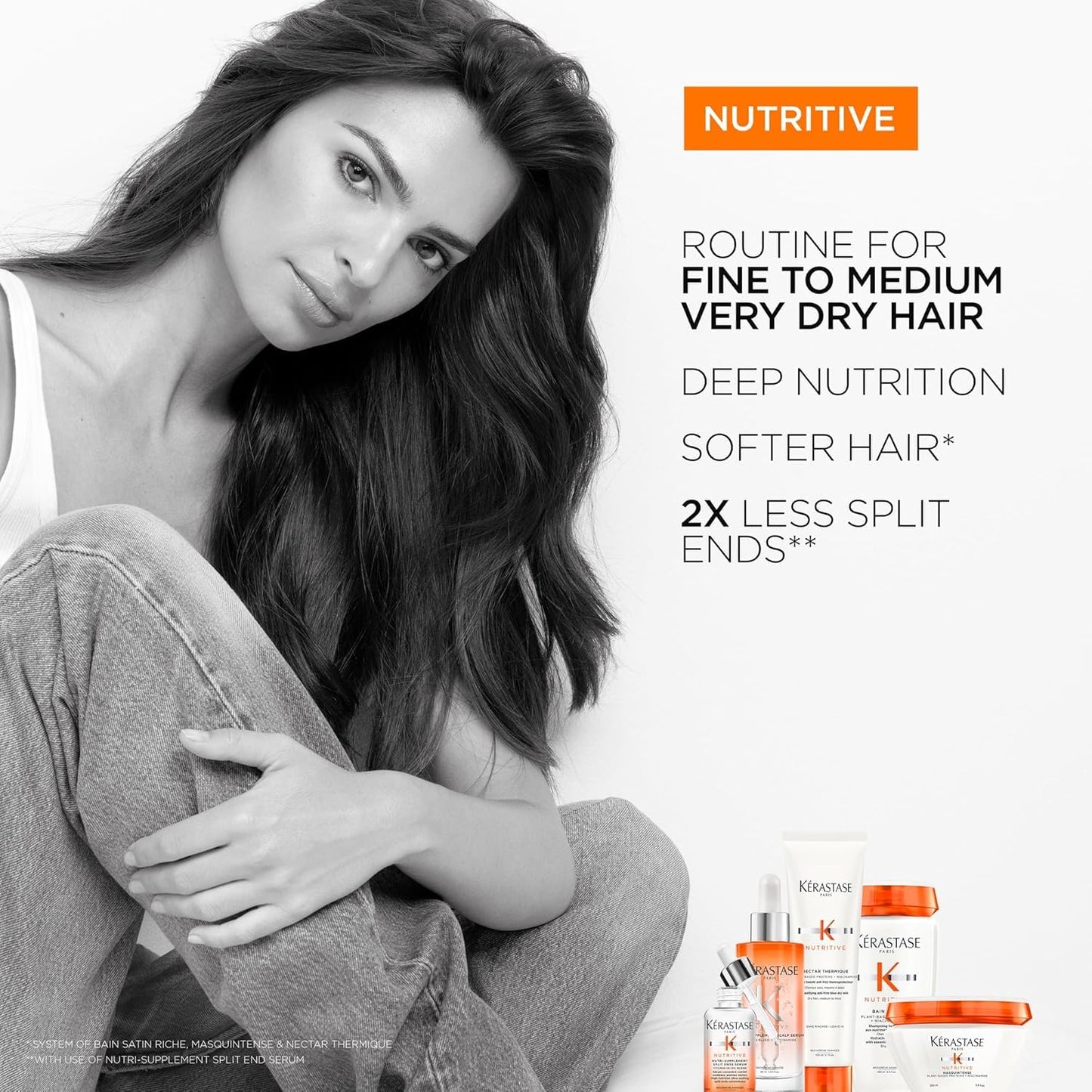 Kerastase Nutritive Split Ends Hair Serum For Dry Hair, 1.7 Fl Oz