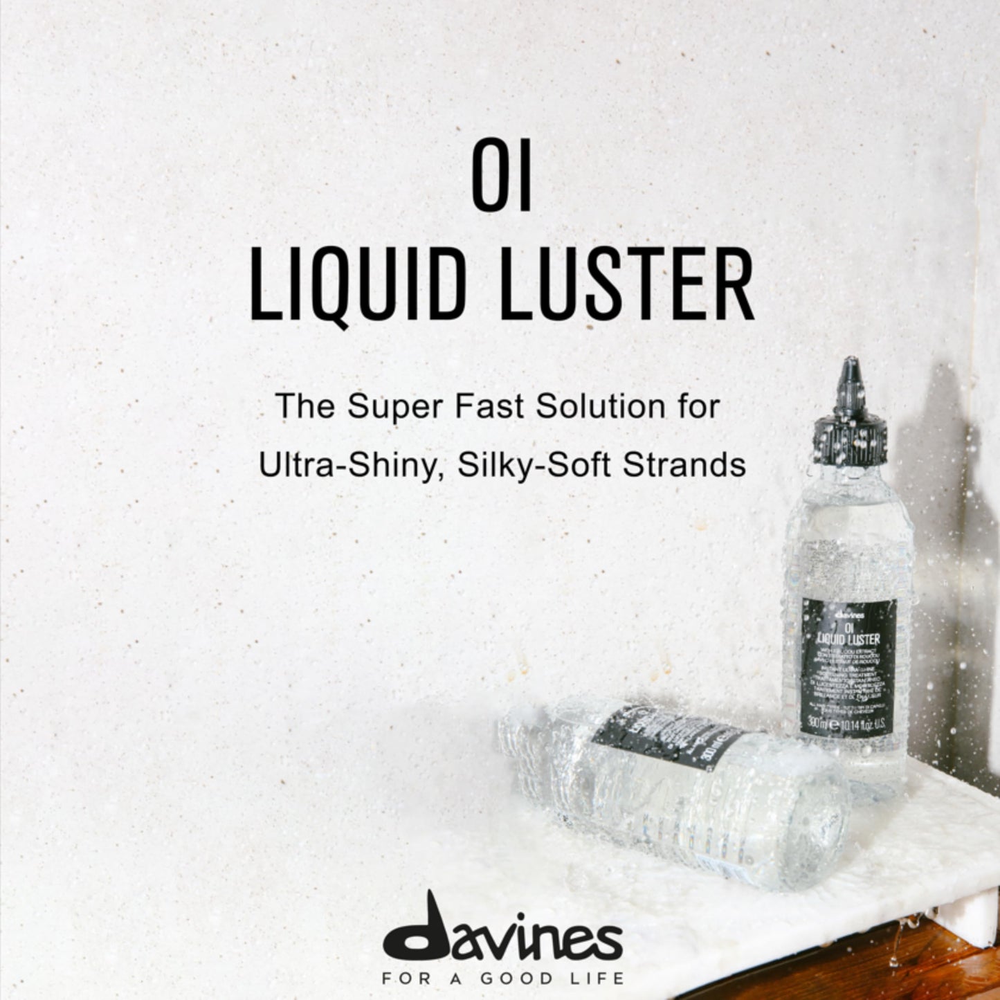 Davines OI Liquid Luster, Weightless Treatment for Instant Shine, 10.14 Fl Oz