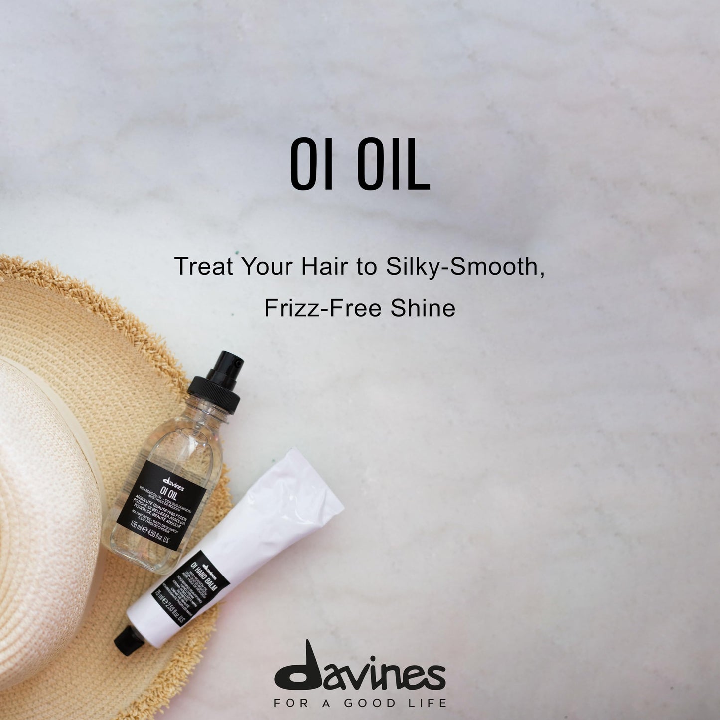 Davines OI Oil, Multi-Function Potion for All Hair Types, 4.56 Fl OZ