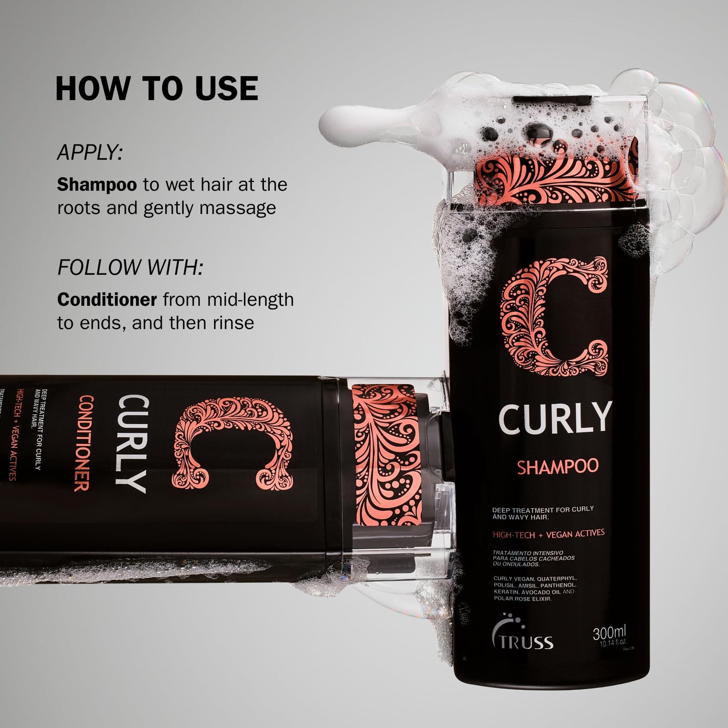 TRUSS Curly Hair Shampoo 10.14 OZ