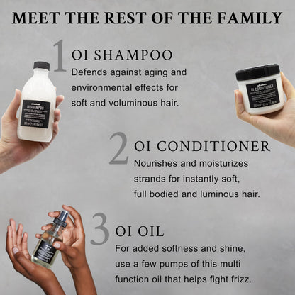 Davines OI Shampoo, Milky-Smooth Hydrating Cleanser for All Hair Types, 9.47 OZ