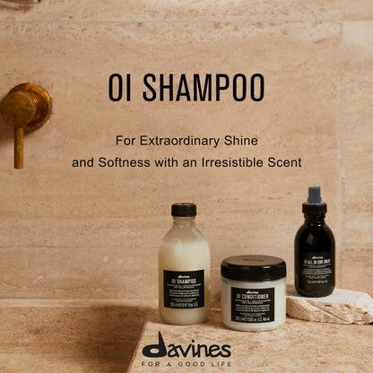 Davines OI Shampoo, Milky-Smooth Hydrating Cleanser for All Hair Types, 9.47 OZ