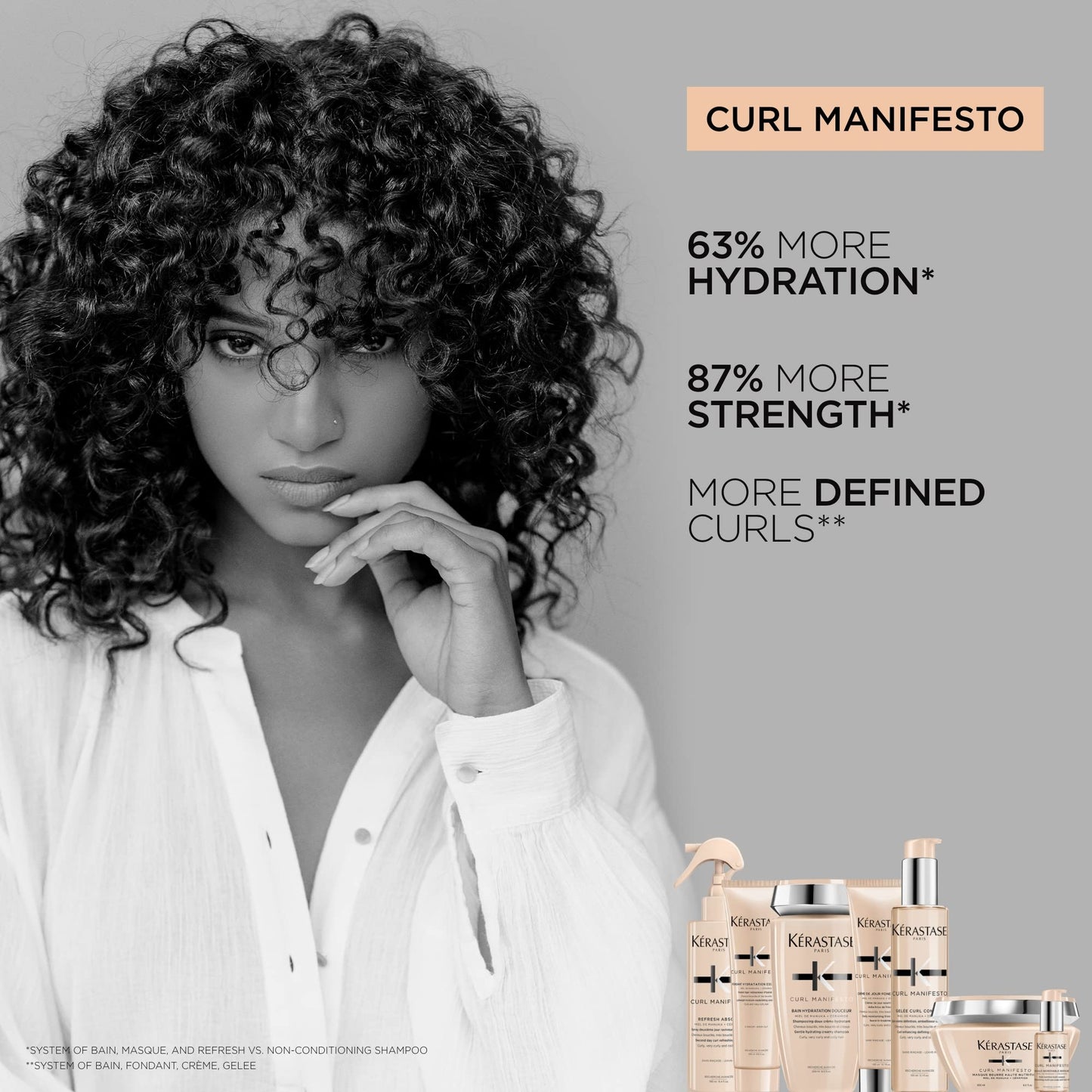 KÉRASTASE Curl Manifesto Hydratation Essentielle Lightweight Conditioner, 8.5 OZ