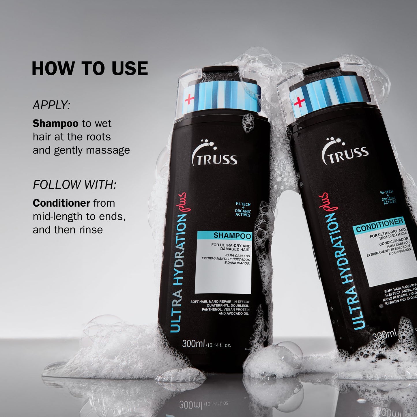 TRUSS Ultra Hydration PLUS Shampoo For Color and Chemical Treated Hair 10.14 OZ