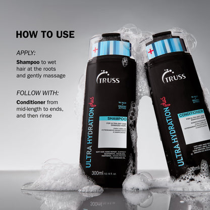 TRUSS Ultra Hydration PLUS Shampoo For Color and Chemical Treated Hair 10.14 OZ