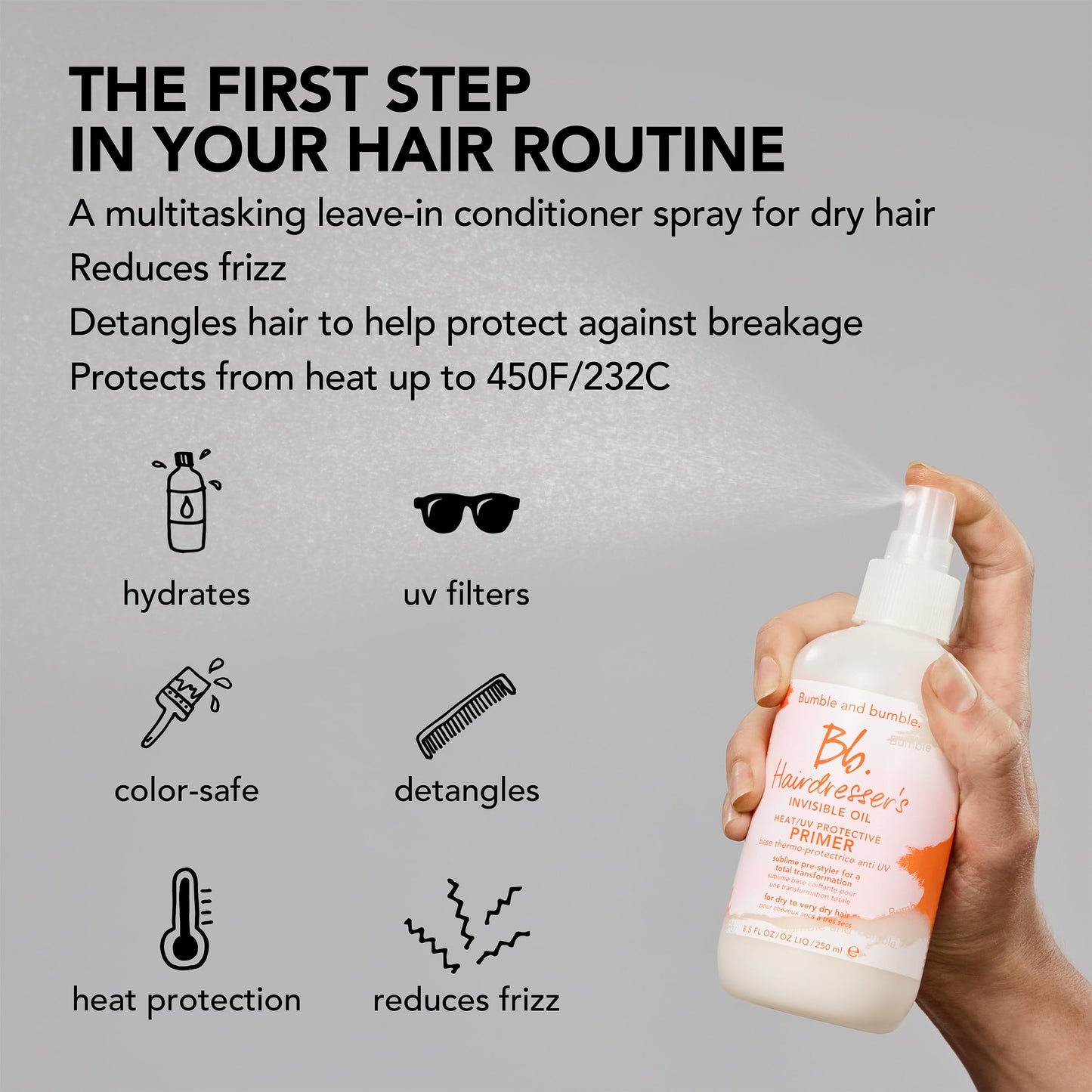 Bumble and bumble Hairdresser's Invisible Oil Leave-In Hair Primer, 8.5 OZ