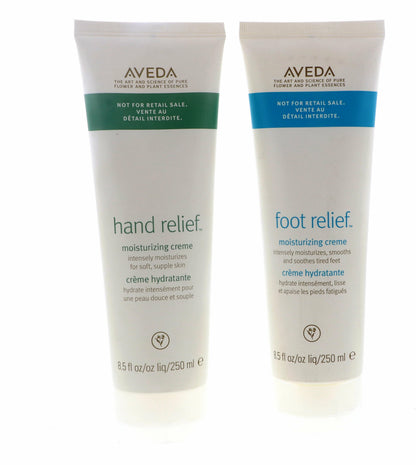 Aveda Foot Relief 8.5 oz & Hand Relief Moisturizing Creme, 8.5 oz Set