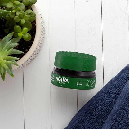 Agiva Hair Styling Clay Wax 03 Strong Hold Matte Look Plus Keratin Formula 6oz