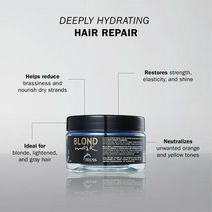 TRUSS Blond Hair Mask Deep Conditioning Hair Treatment 6.35 OZ