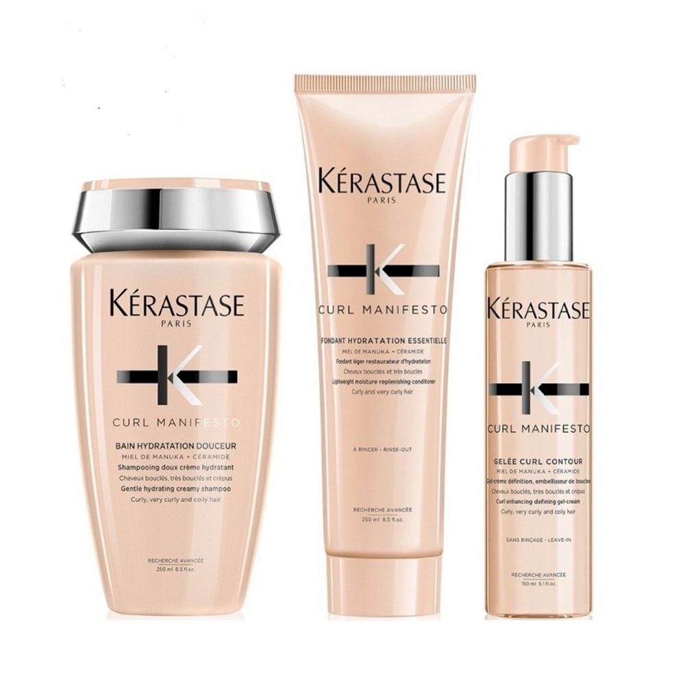 Curl Manifesto Hydrating Shampoo & Conditioner 8.5 oz each & Gelee Curl Contour Cream 5.1 oz