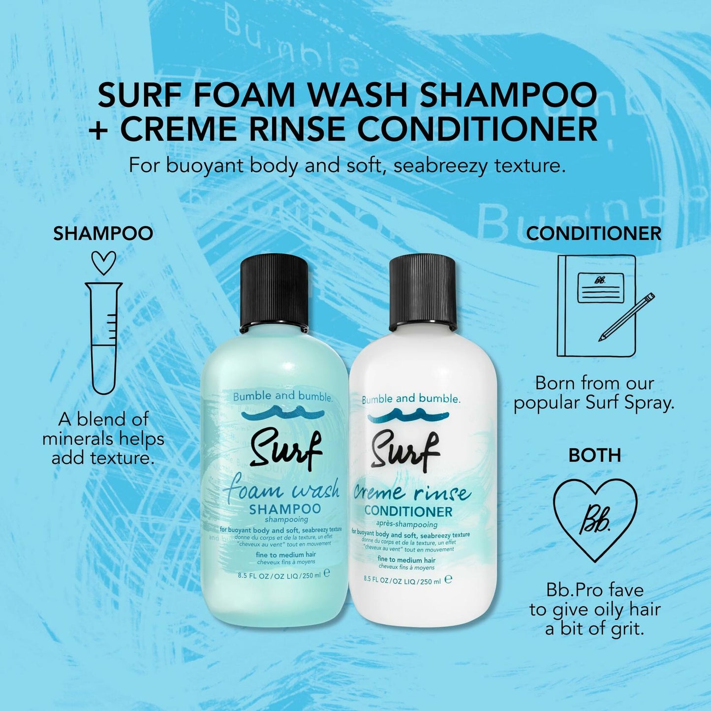 Bumble and Bumble Surf Creme Rinse Conditioner 8.5oz/250ml