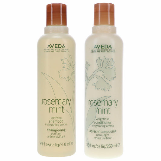 Aveda Rosemary Mint Purifying Shampoo 8.5 oz & Rosemary Mint Weightless