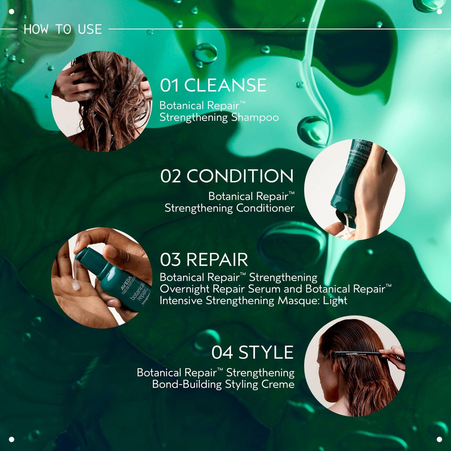 Aveda Botanical Repair Strengthening Plant-Powered Damage Repair Shampoo 6.7 fl.