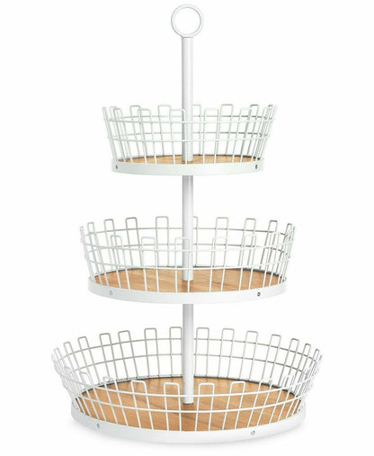 Martha Stewart Collection 3-Tiered Gray Basket, Created for Macys