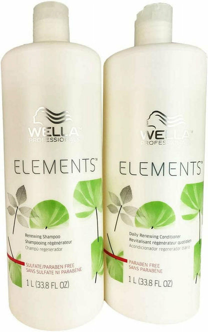 WELLA Elements Shampoo and Conditioner 33.8 Oz Duo Kit