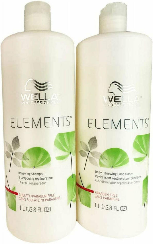 WELLA Elements Shampoo and Conditioner 33.8 Oz Duo Kit