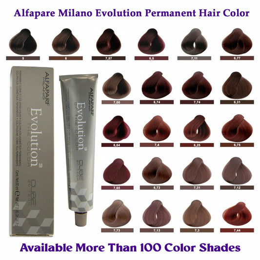 Alfaparf Milano Evolution Permanent Hair Color Coloring Cream (6 NI) Dark Intense Natural Blonde 2.05 Oz