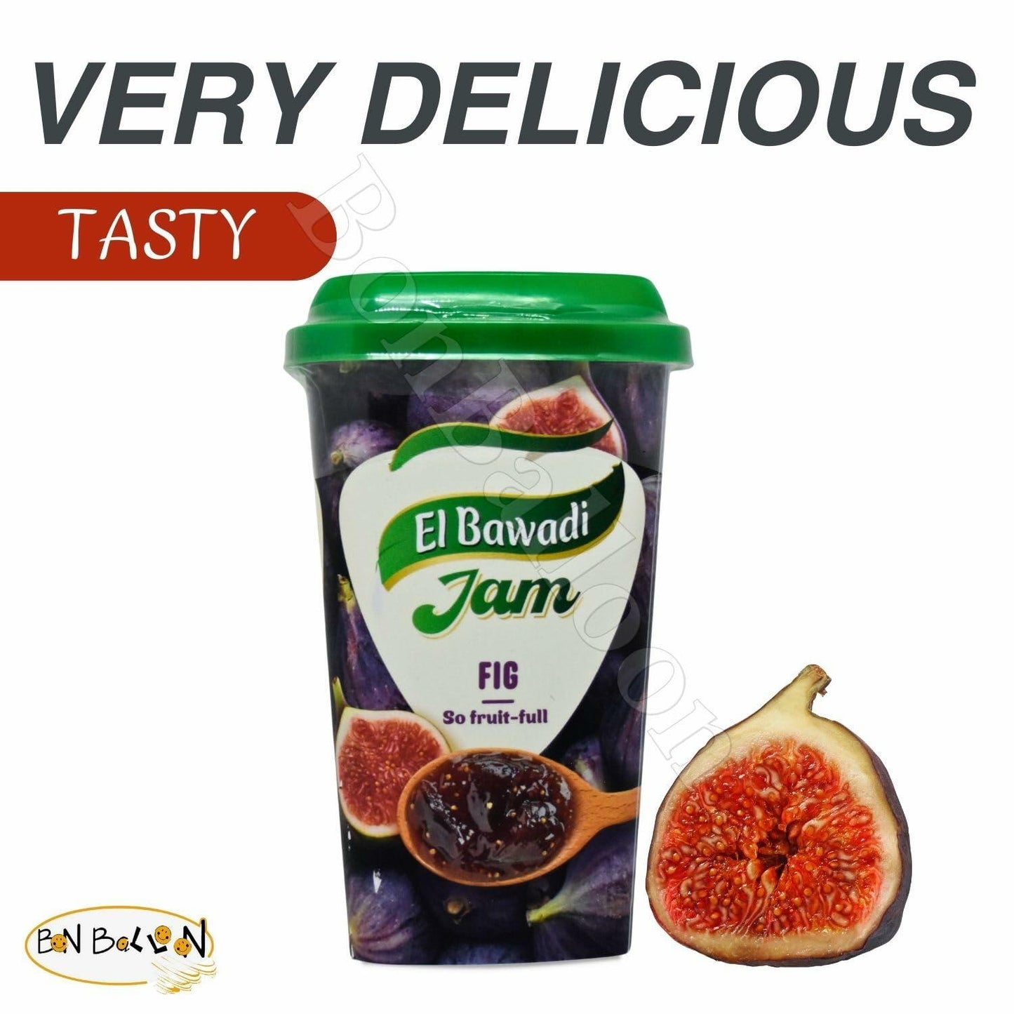 El Bawadi Jam Fig Egyptian Halal Pure Natural a Sweet Tasting Snack Egypt Arab