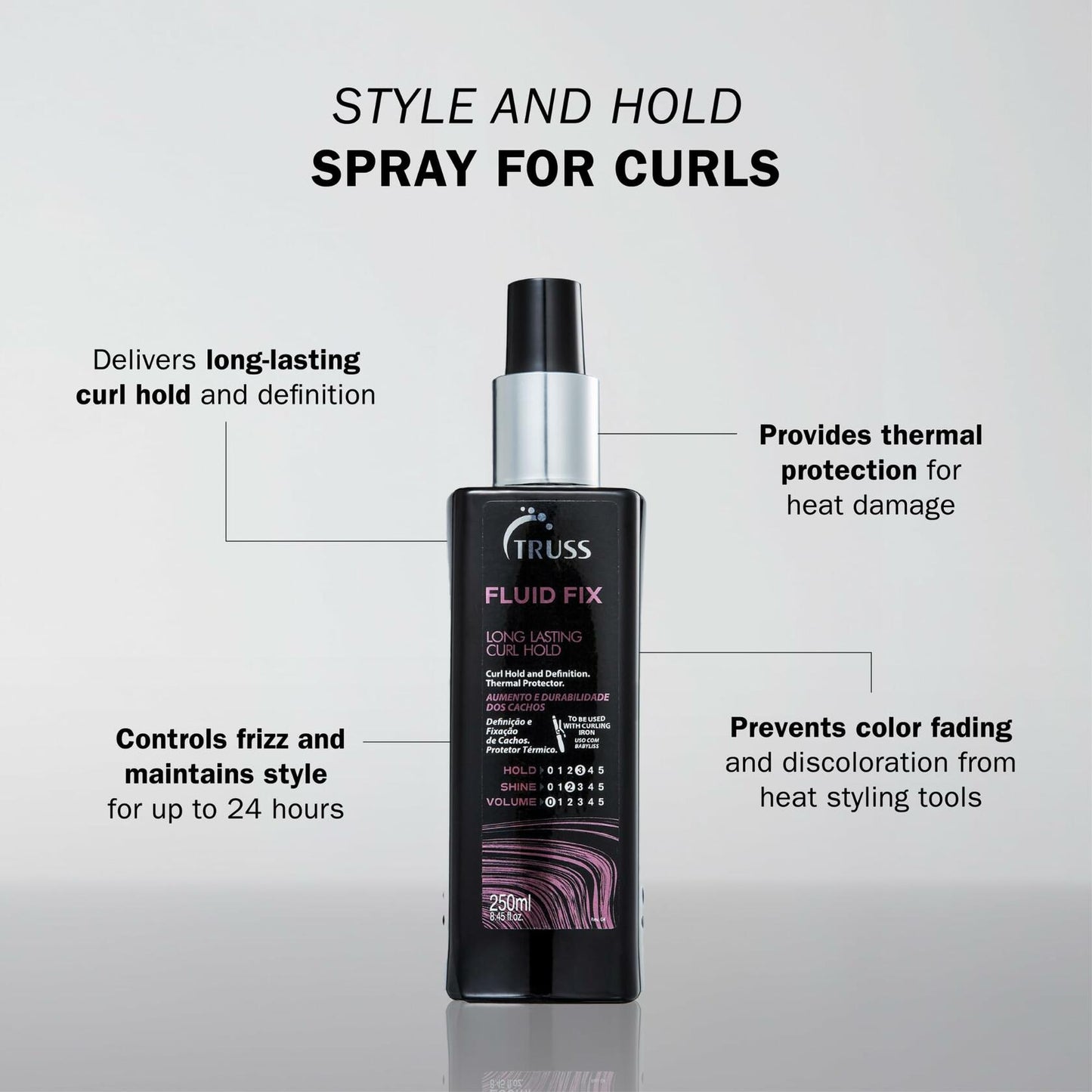 Truss Fluid Fix Long Lasting Curl Hold - 8.45oz/250ml