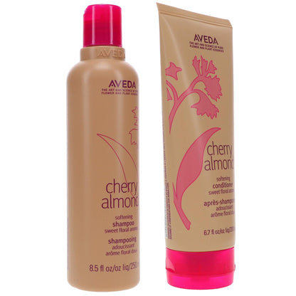 Aveda Cherry Almond Softening Shampoo 8.5 oz and Conditioner 6.7 oz