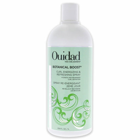 Ouidad Botanical Boost Curl Refresher Spray, Hydrates Dry Curls, Lightweight, No-Residue, 33.8 fl oz