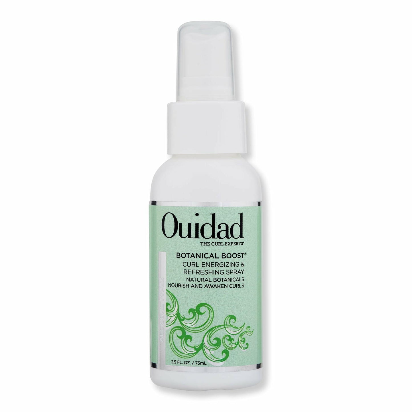 Ouidad Botanical Boost Curl Refresher Spray, Hydrates Dry Curls, Lightweight, No-Residue, 33.8 fl oz