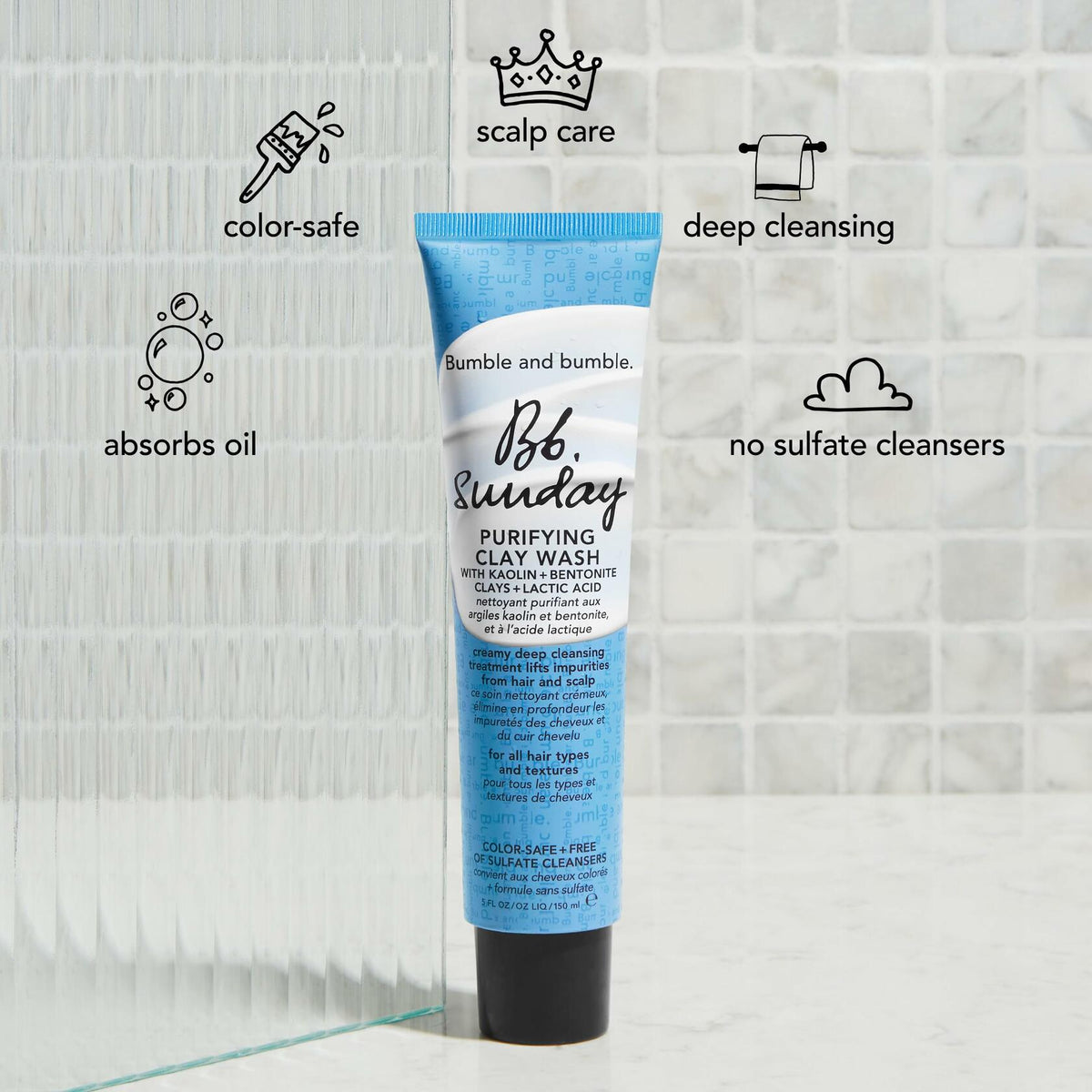 Bumble and Bumble Sunday Purifying Clay Wash, 5 Oz
