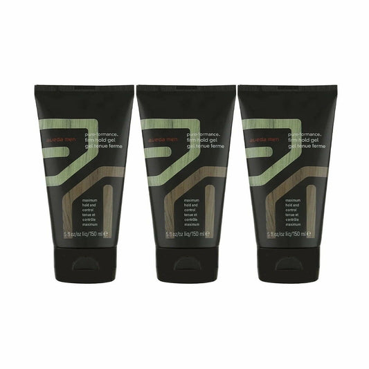 Aveda Men Pure-Formance Firm Hold Gel for Maximum Hold and Control 5 oz (Pack of 3)