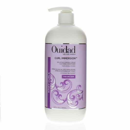 OUIDAD Kinky Curls Curl Immersion No-Lather Coconut Cream Cleansing Conditioner