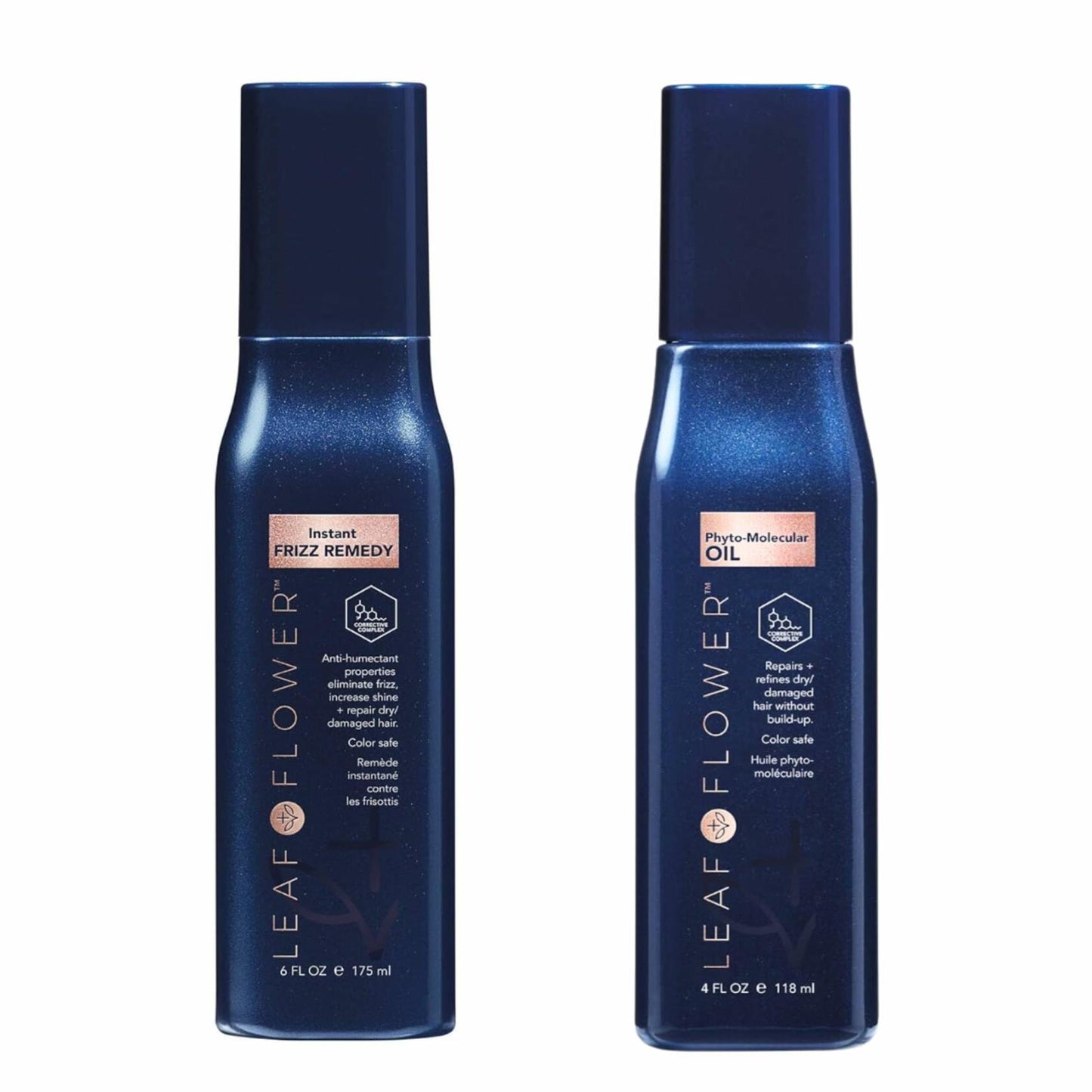Leaf & Flower Instant Frizz Remedy 6 oz & Phyto-Molecular Oil 4 oz
