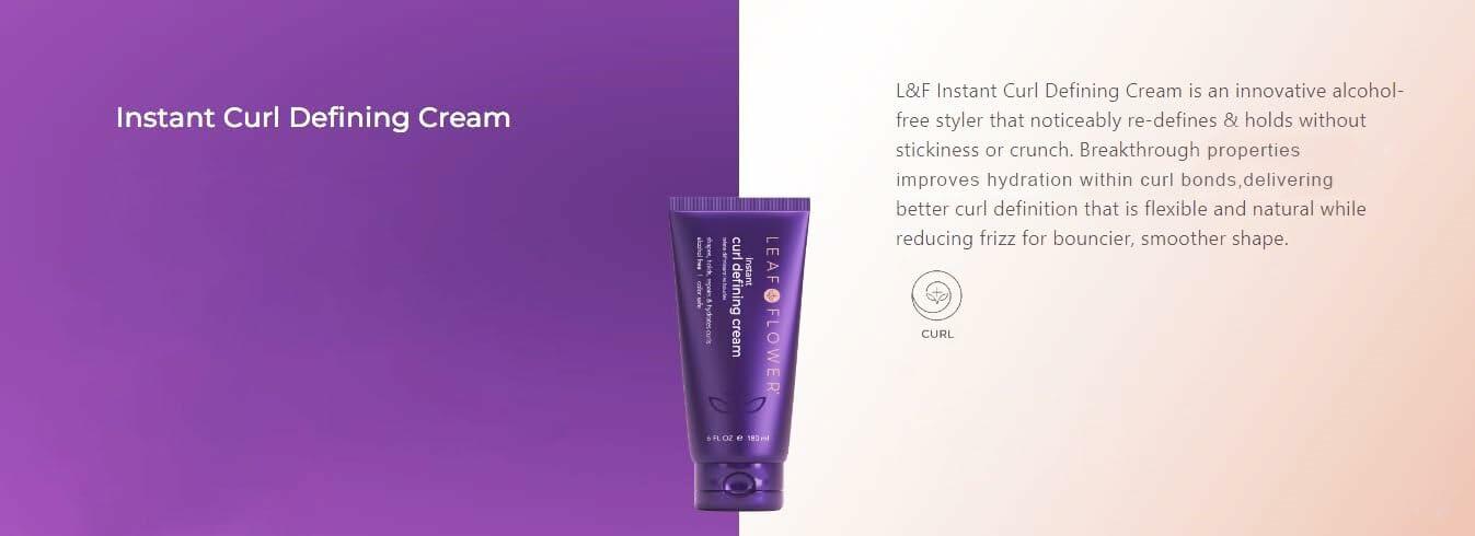 Leaf & Flower Instant Curl Defining Cream, 6oz/180ml