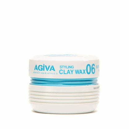 Agiva Hair Styling Fiber Clay Texture Wax 06 Medium Hold Perfect Control Natural Finish 6oz