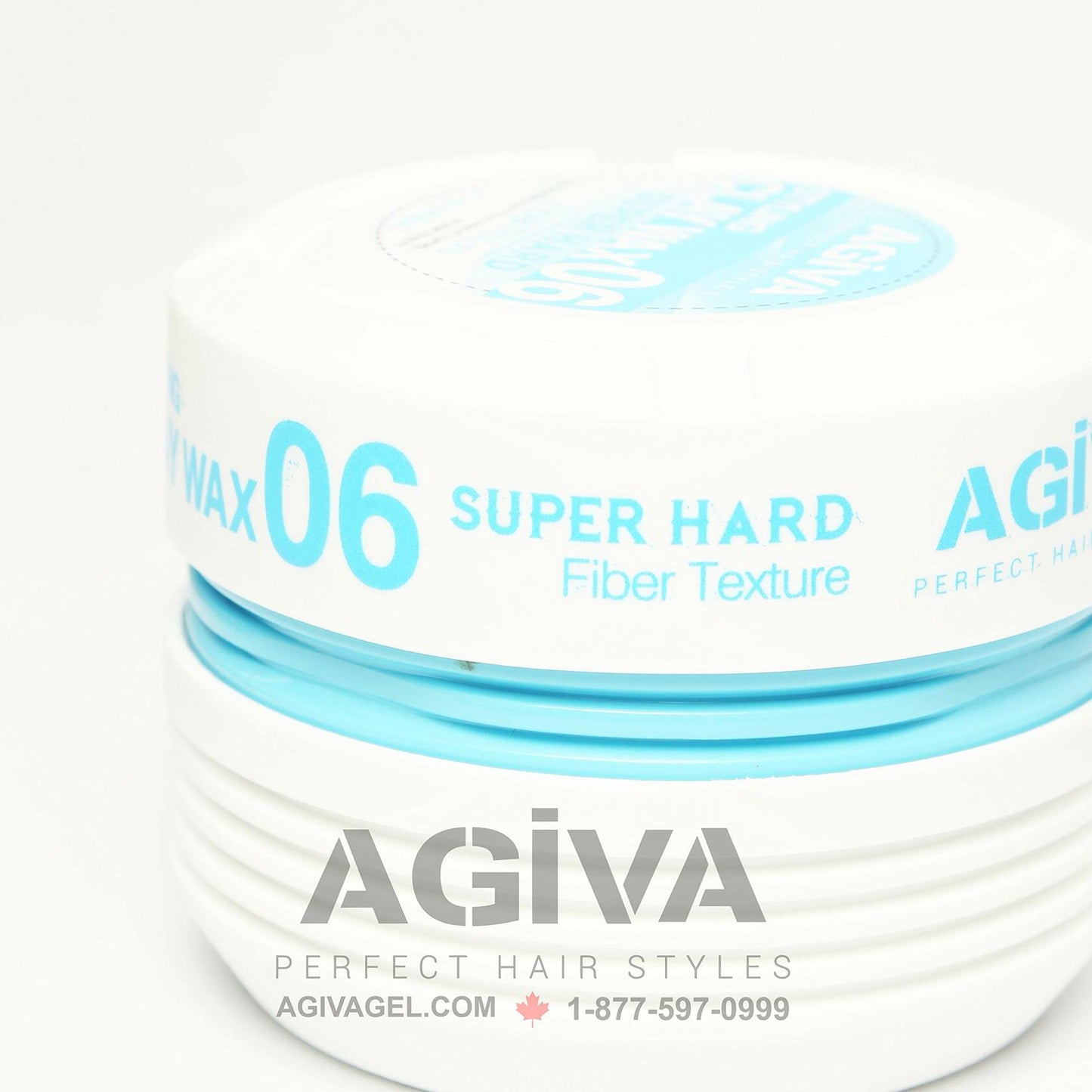 Agiva Hair Styling Fiber Clay Texture Wax 06 Medium Hold Perfect Control Natural Finish 6oz