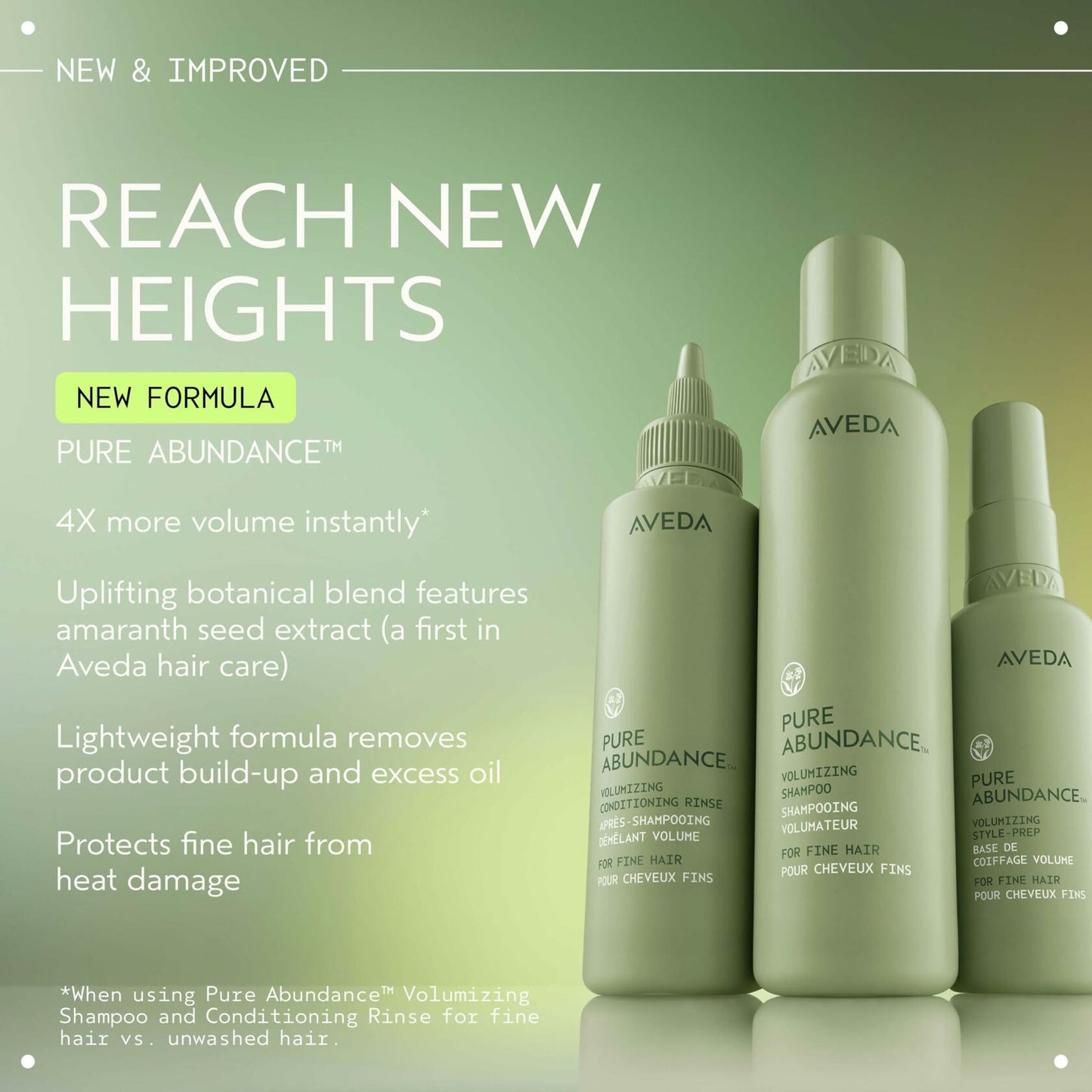 Aveda Pure Abundance Shampoo + Conditioning Rinse Full Size Set | Lightweight Volumizing Shampoo + Conditioner For Fine Hair | Vegan | 5 Fl Oz