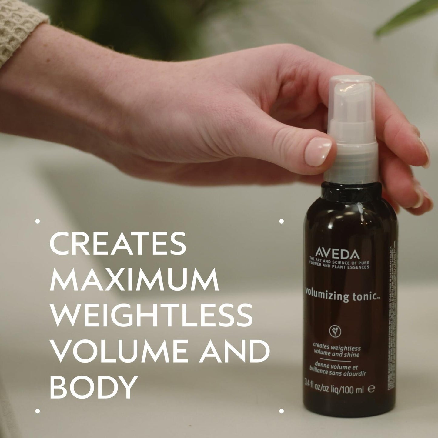 Aveda Volumizing Hair Tonic , Volume Spray for Thin and Fine Hair, 3.4 Fl Oz