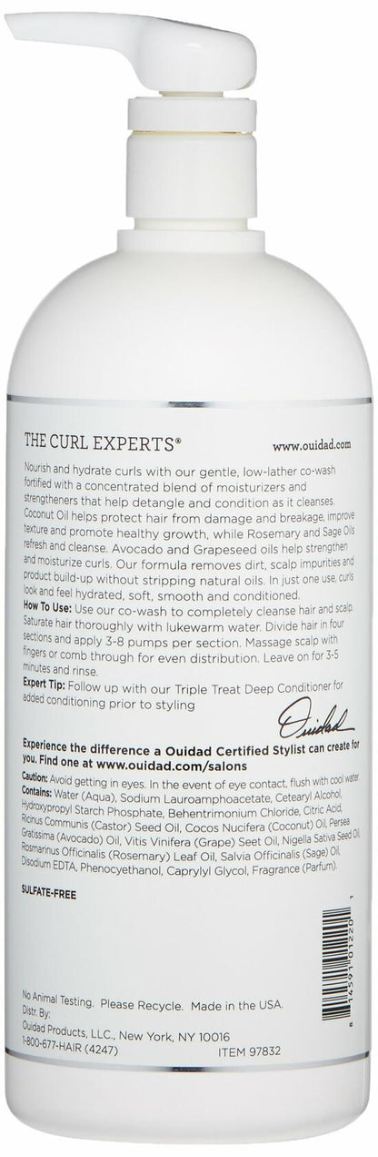 OUIDAD Kinky Curls Curl Immersion Low-Lather Coconut Cleansing Conditioner 33.8