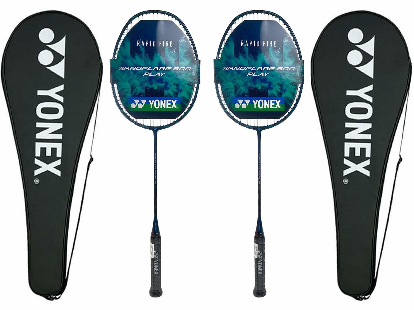Yonex Nanoflare 800 Play 4U5 Strung Badminton Racquet -(Set of 2 Racquets)