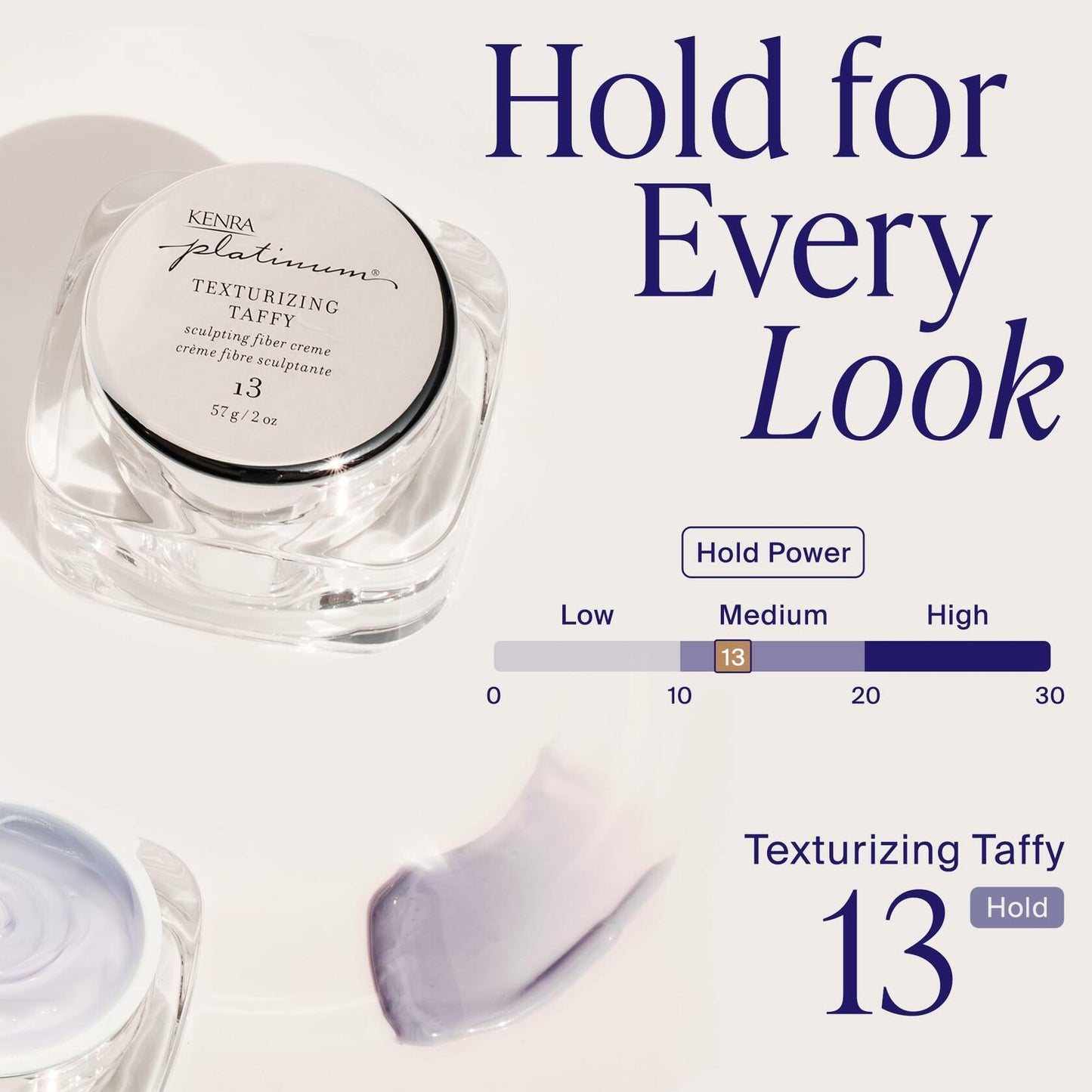Kenra Professional Platinum Texturizing Taffy 13, Styling Fiber Crème 2 fl. Oz