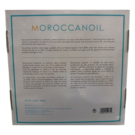 Moroccanoil Professional Series Tourmaline Ceramic Ionic Hair Dryer MO2000 1800W with 3 Attachments