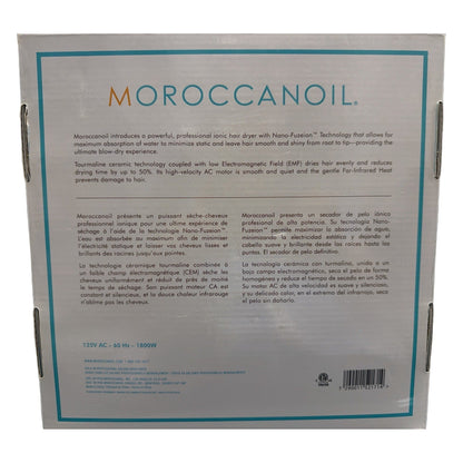 Moroccanoil Professional Series Tourmaline Ceramic Ionic Hair Dryer MO2000 1800W with 3 Attachments
